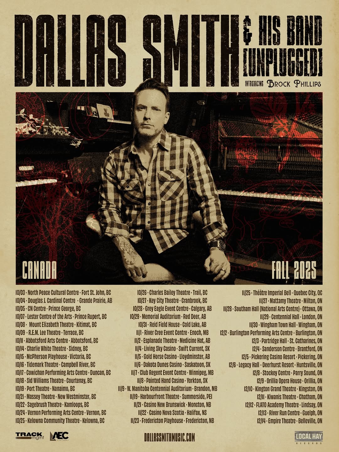 Dallas Smith Tour Poster 2025